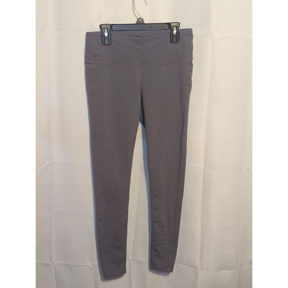 Athleta Salutation 7/8 Yoga Leggings High-Rise In Powervita Gray Size Small - Picture 2 of 16
